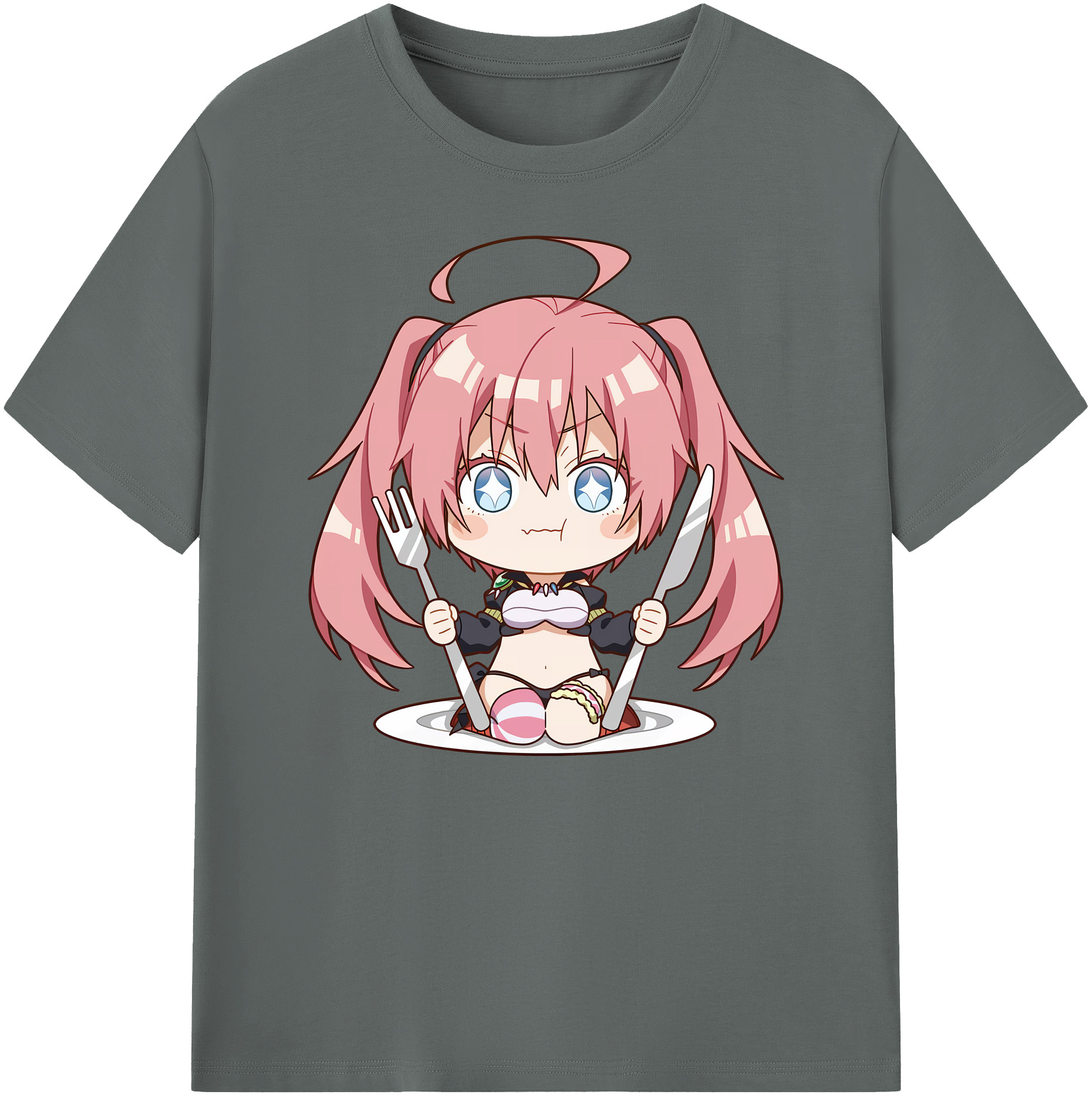 （画像用） 転スラ Regarding Reincarnated to Slime 綿100％ メンズ半袖Tシャツ｜肌触りやわらか＆通気性